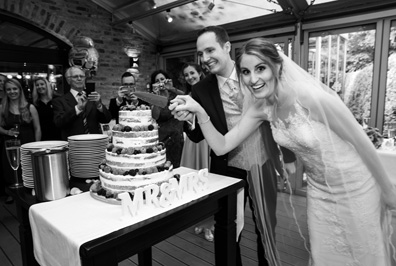 Hochzeitfoto in der Goldberger Mühle in Mettmann