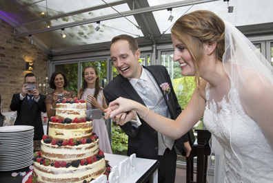 Hochzeitfoto in der Goldberger Mühle in Mettmann