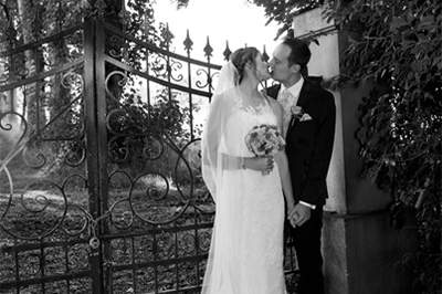 Hochzeitfoto in der Goldberger Mühle in Mettmann