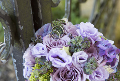 Hochzeitfoto in der Goldberger Mühle in Mettmann