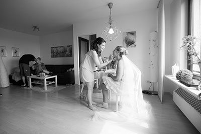 Hochzeitsfotografie des Brautpaares Stephi und Martin in Linnep, Mettmann und Düsseldorf