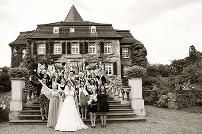 Hochzeitsfotografie des Brautpaares Stephi und Martin in Linnep, Mettmann und Düsseldorf