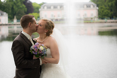 Hochzeitfoto im Schloß Eicherhof in Leichlingen