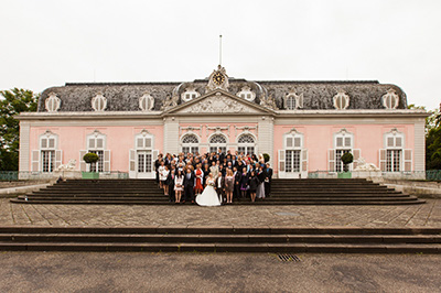 Hochzeitfoto im Schloß Eicherhof in Leichlingen