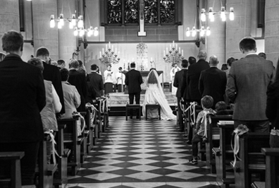 Hochzeitsfotos von der St. Gertrud und der Gesellschaft Harmonie in Bochum