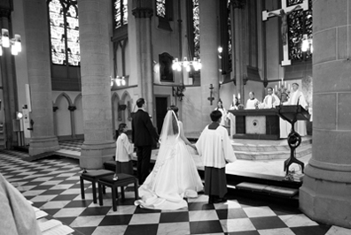 Hochzeitsfotos von der St. Gertrud und der Gesellschaft Harmonie in Bochum